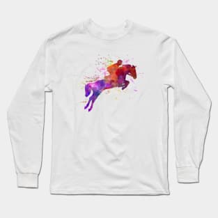 Watercolor horse show Long Sleeve T-Shirt